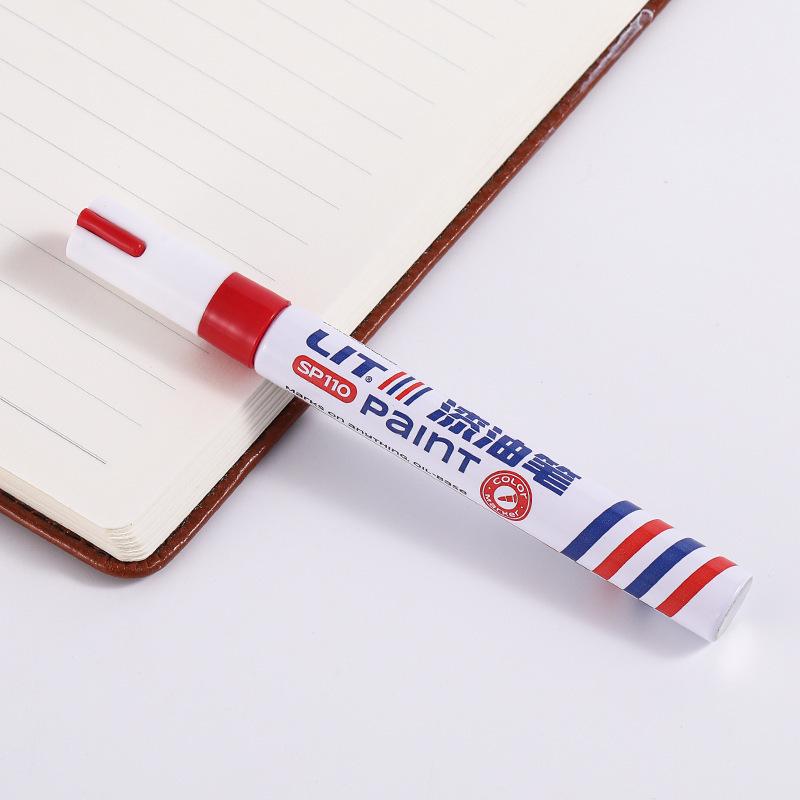 12-Color Waterproof Paint Touch-Up Pen - Durable, Easy Application, Fade-Resistant, and Industrial-Grade Oily Marker