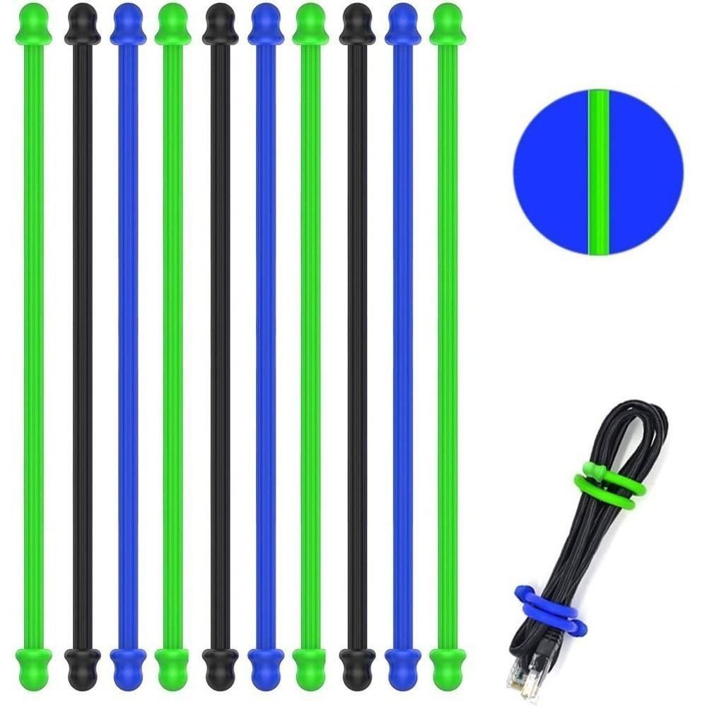 Straps Rubber Twist Ties Reusable Cable Tie Straps Accessories Silicone Ties