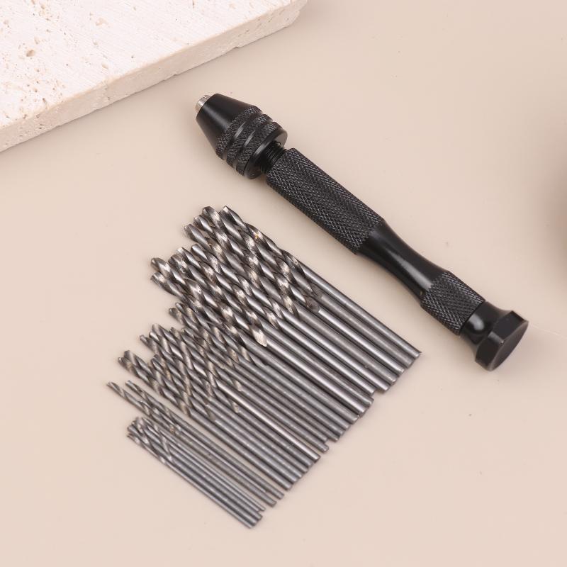 0.5-3.0Mm Hand Drill Set Mini Aluminum Hand Drill Bit Jewelry Craft Hand Manual Drill Woodworking Tools Drill Bit Dropship