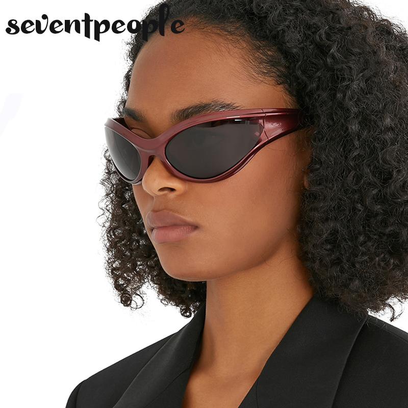 Dynamo Cat Eye Sunglasses Men Luxury Brand Designer New In Fashion Round Sun Glasses For Women Y2K Punk Sports Goggle Male