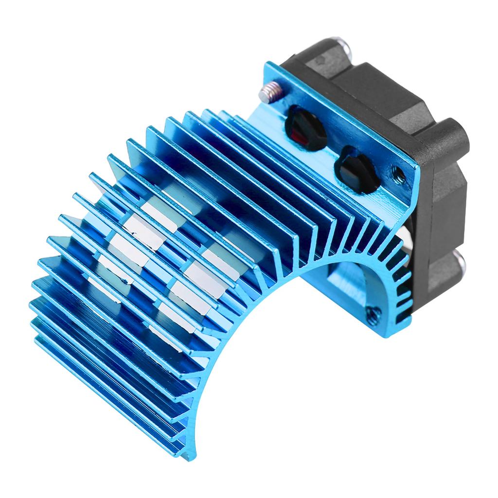 Heat Sink With Cooling Fan for 1/10 Scale Electric RC Car 540 / 550 Motor (Blue)