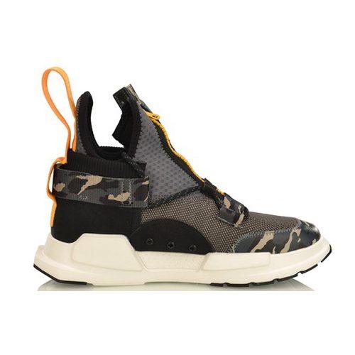 Li Ning Reburn Ws Скользкие Легкие Нескользящие Легкие Средняя высота Винтажные Баскетбольные Кроссовки Унисекс Камуфляж AGBP028-2