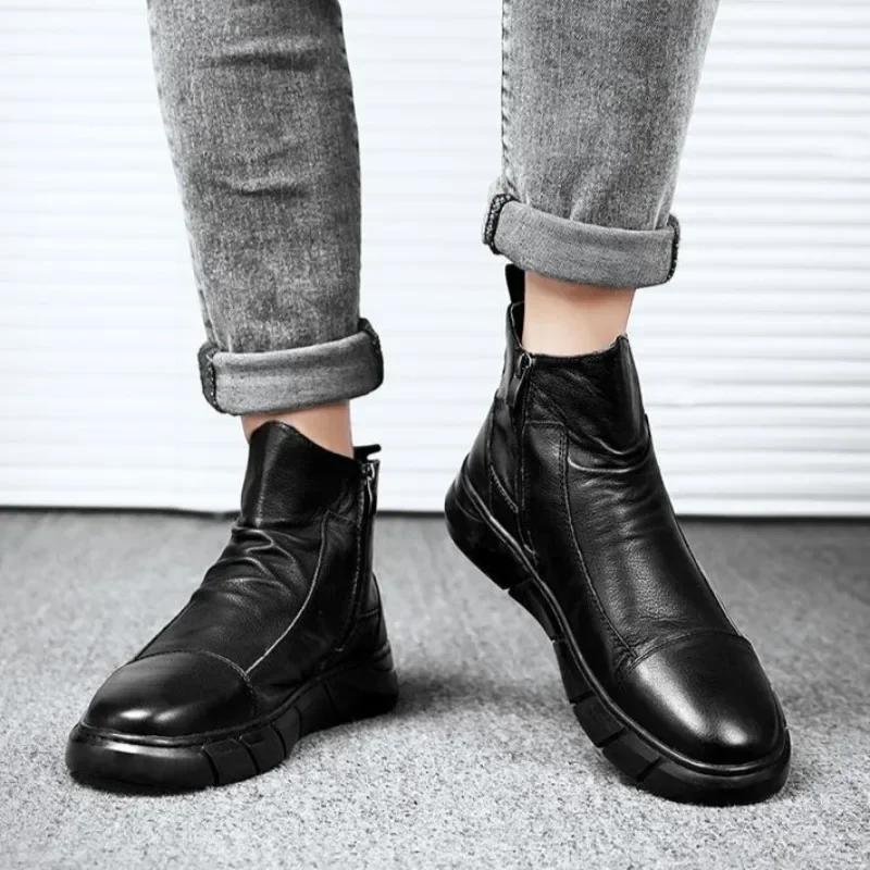 Водонепроницаемая и нескользящая износостойкая мужская обувь, лоферы, резиновые сапоги для мужчин, в продаже, оригинальные резиновые сапоги, резиновые сапоги для активного отдыха