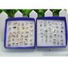 18 Pairs Novelty Lady Women Plastic box Ear Studs Earrings Gold/Silver Plated