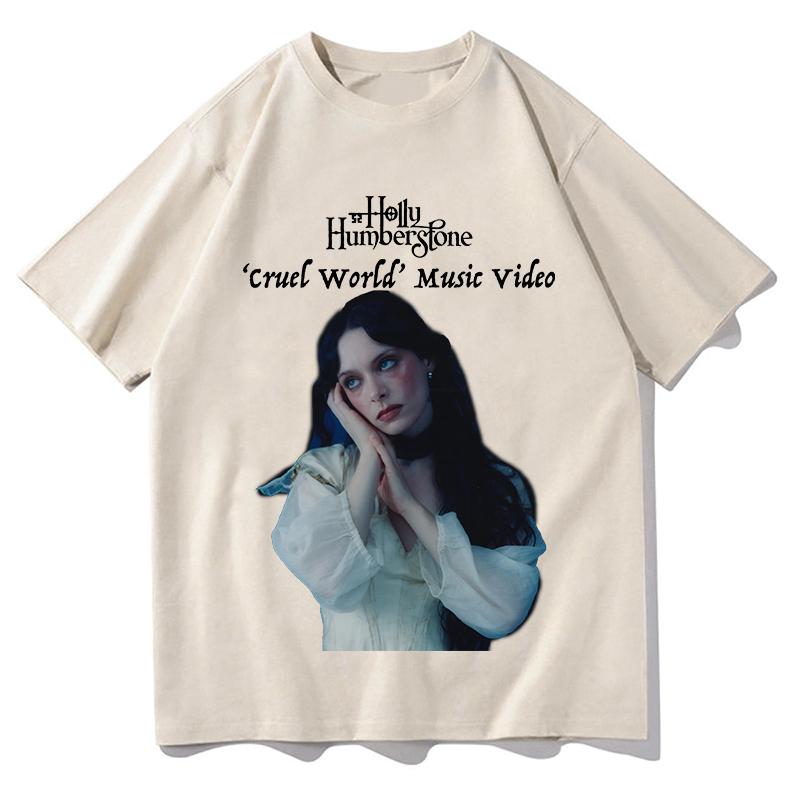 Holly Humberstone Cruel World TShirt Merch for Unisex and Women Tour 2026 TShirt Fan Merch Boys Girls Tour Dates Short Sleeve Tees