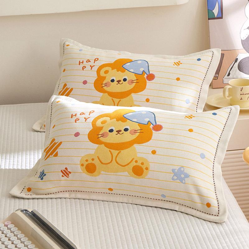 2026 Kids Cartoon Pure Cotton Pillowcase - Breathable, Sweat-Absorbent, Machine Washable, Easy to Clean, No Pilling.