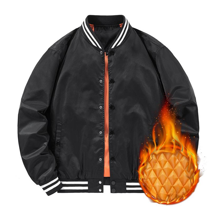 Цветная бейсбольная форма, мужская осенне-зимняя куртка-бомбер, мужское и женское парное пальто того же стиля, модная рабочая куртка Ins
