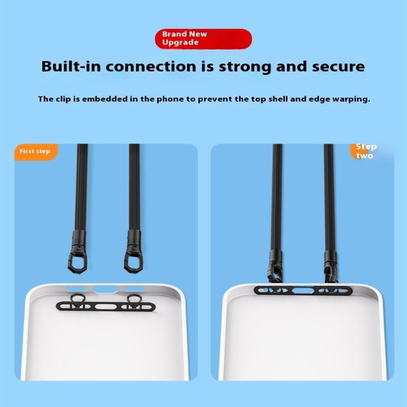 Металлическая подвеска-петля для телефона, модернизированное кольцо с двойным отверстием для пряжки, патч-шнурок для мобильного телефона, запасная часть для чехлов для iPhone
