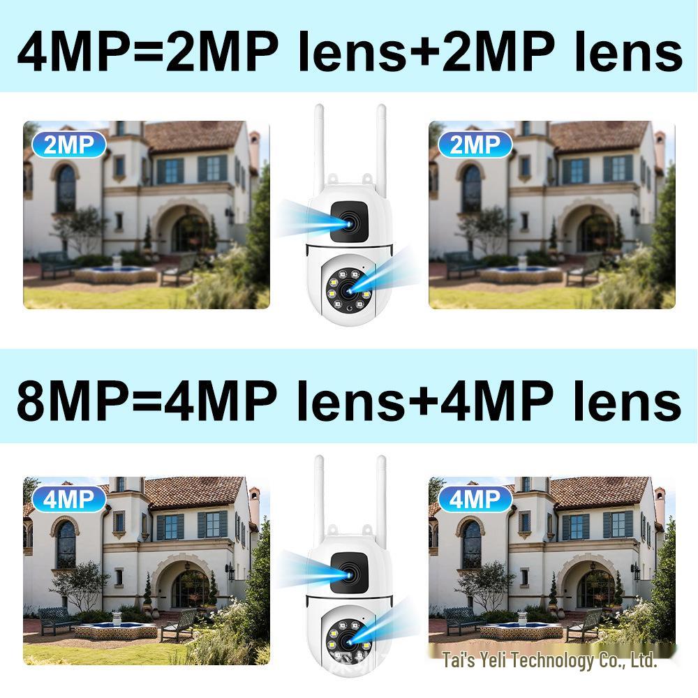 Умная HD цветная бинокулярная камера ночного видения 3 Мп с WiFi, Bluetooth и двусторонней голосовой связью