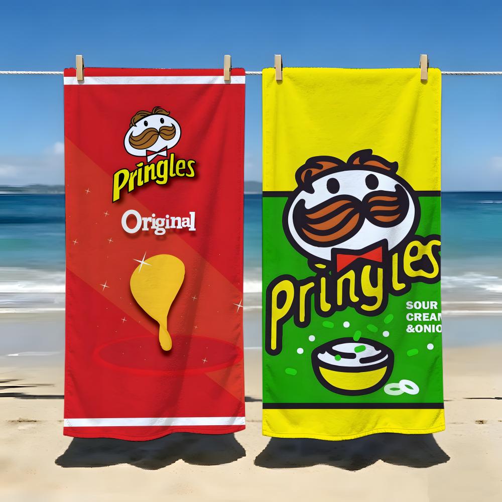 Еда P-Pringles Полотенце Пляжное одеяло Полотенце Для путешествий Тренажерного зала Душа Роскошное Легкое Кемпинг Бассейн горячий