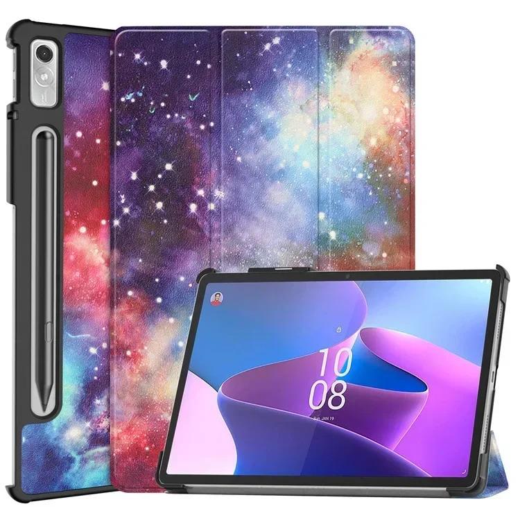 Чехол для Lenovo tab P12 12.7 Легкий трехскладной стенд Кожаная обложка для планшета для Xiaoxin Pad Pro 12.7 P11 P11Pro P12 2023
