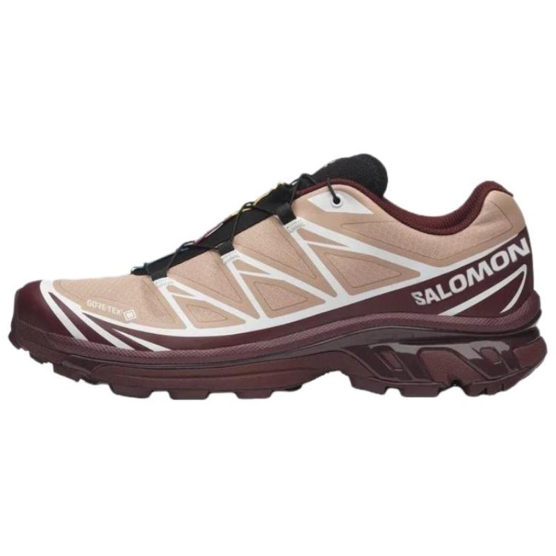 SALOMON XT 6 Водонепроницаемые и дышащие кроссовки с защитой от истирания для трейлраннинга и повседневной носки, унисекс, розовые кроссовки 478637