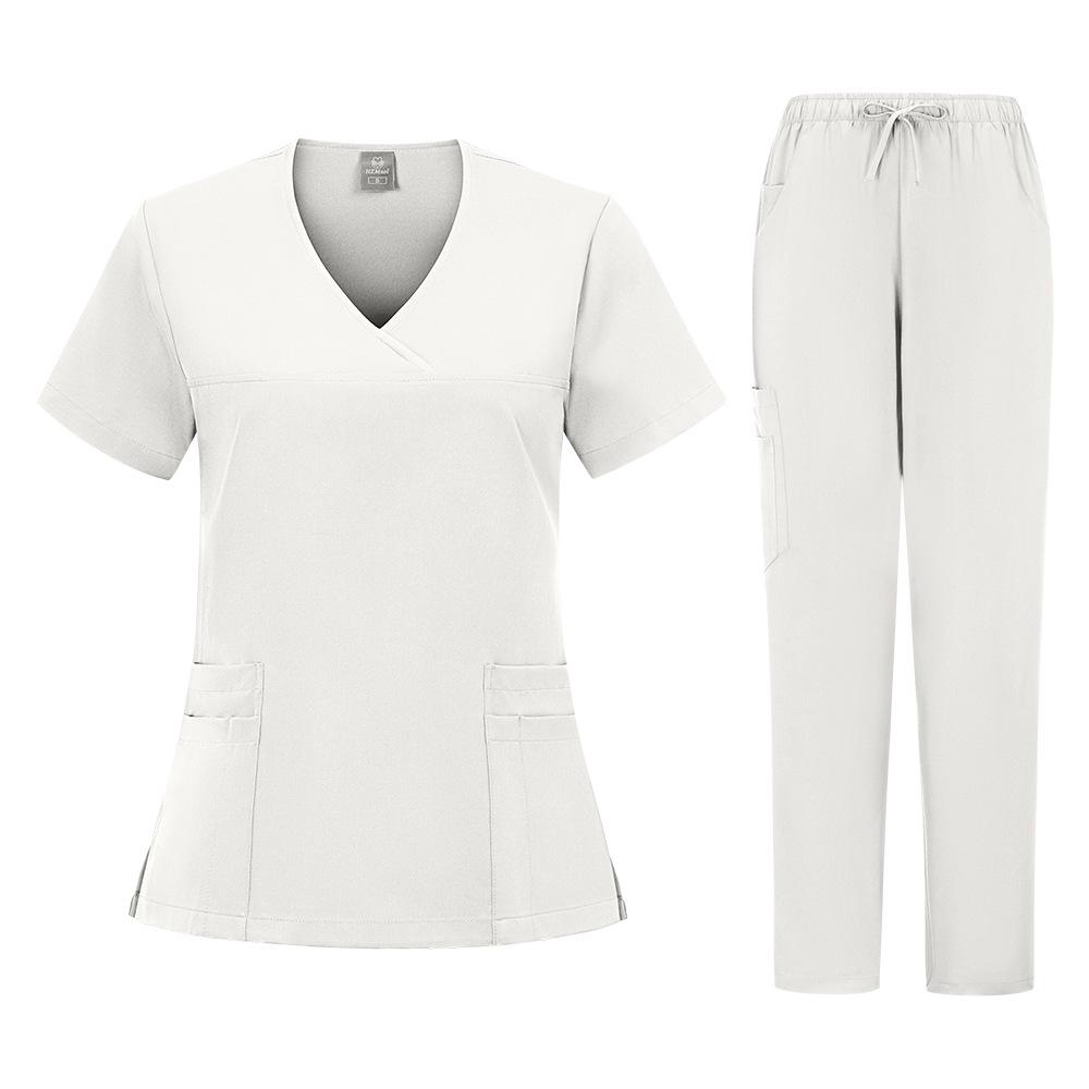 Детская стоматологическая больница Медсестра Униформа Быстросохнущий Комплект Короткий Рукав