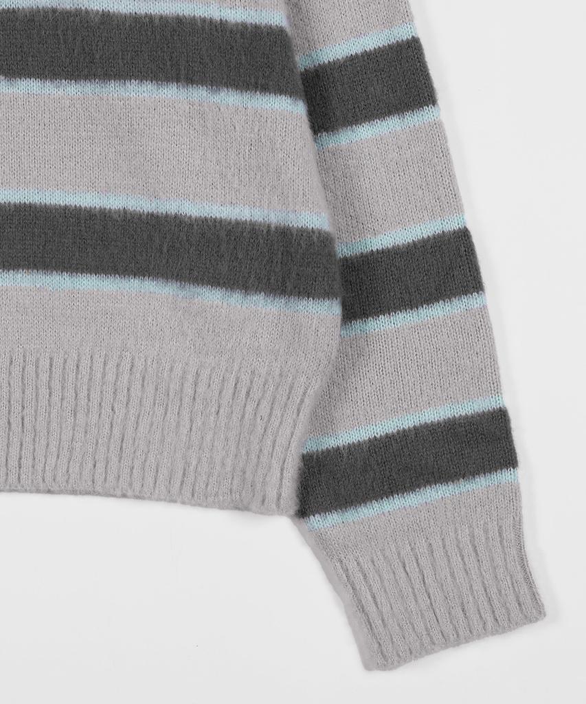 KAIFAI Kush Stripe Knit (Gray) K25Zb169