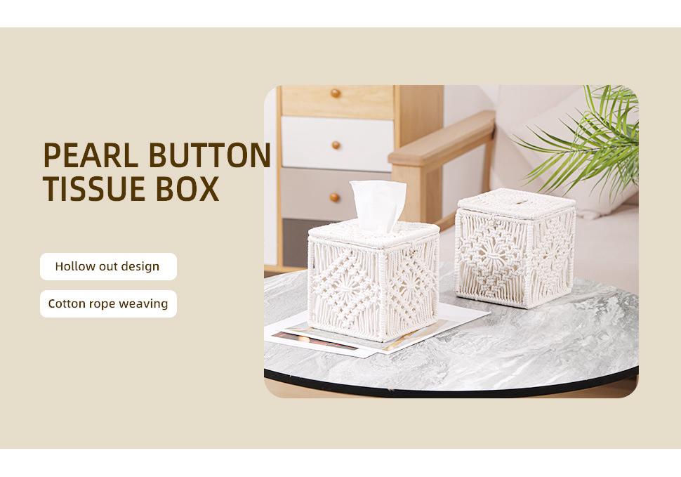 Nordic Woven Cotton Rope Tissue & Sundries Storage Box