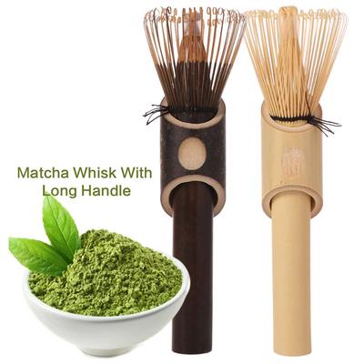 Венчик для чая матча с длинной ручкой, изготовленный из бамбука ручной работы. Принадлежности для бара.