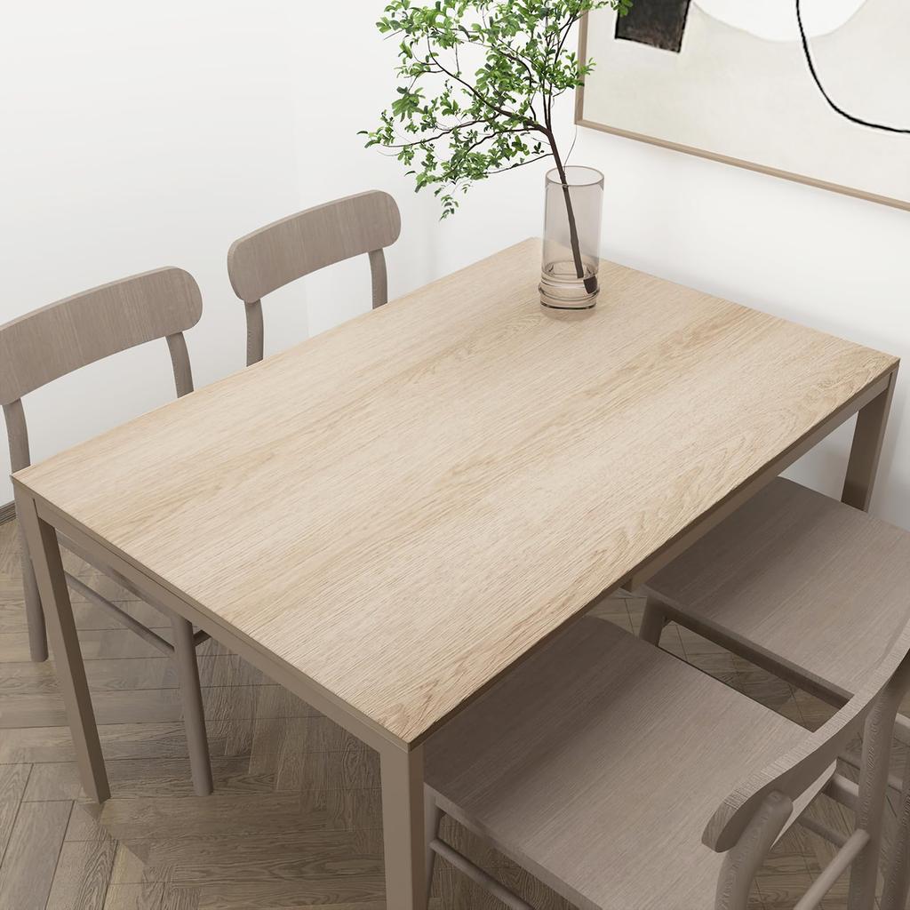 TOTIO Walnut Wood Grain Remake Ultra Light Wood Grain Wallpaper Oil Heat Beige Wood Grain Cutting Kitchen Bathroom Decorative Stylish Wallpaper