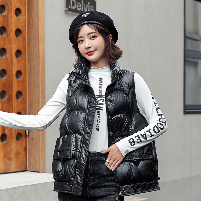 Жилет женский осенне-зимний новый свободный безрукавный пуховик из хлопка приталенный теплый пиджак женский жилет