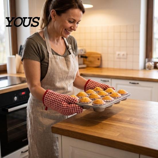 Формочки для выпечки Пряничного человечка 100 шт. Рождественские формочки для кексов, Жиронепроницаемые стаканчики пищевого качества, Праздничные бумажные формы с рисунком, Круглые лотки для