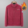 Men's Polar Fleece Stand-Up Collar Jacket: Autumn/Winter, Large Size, Sports & Outdoor, Warm Plus Velvet.