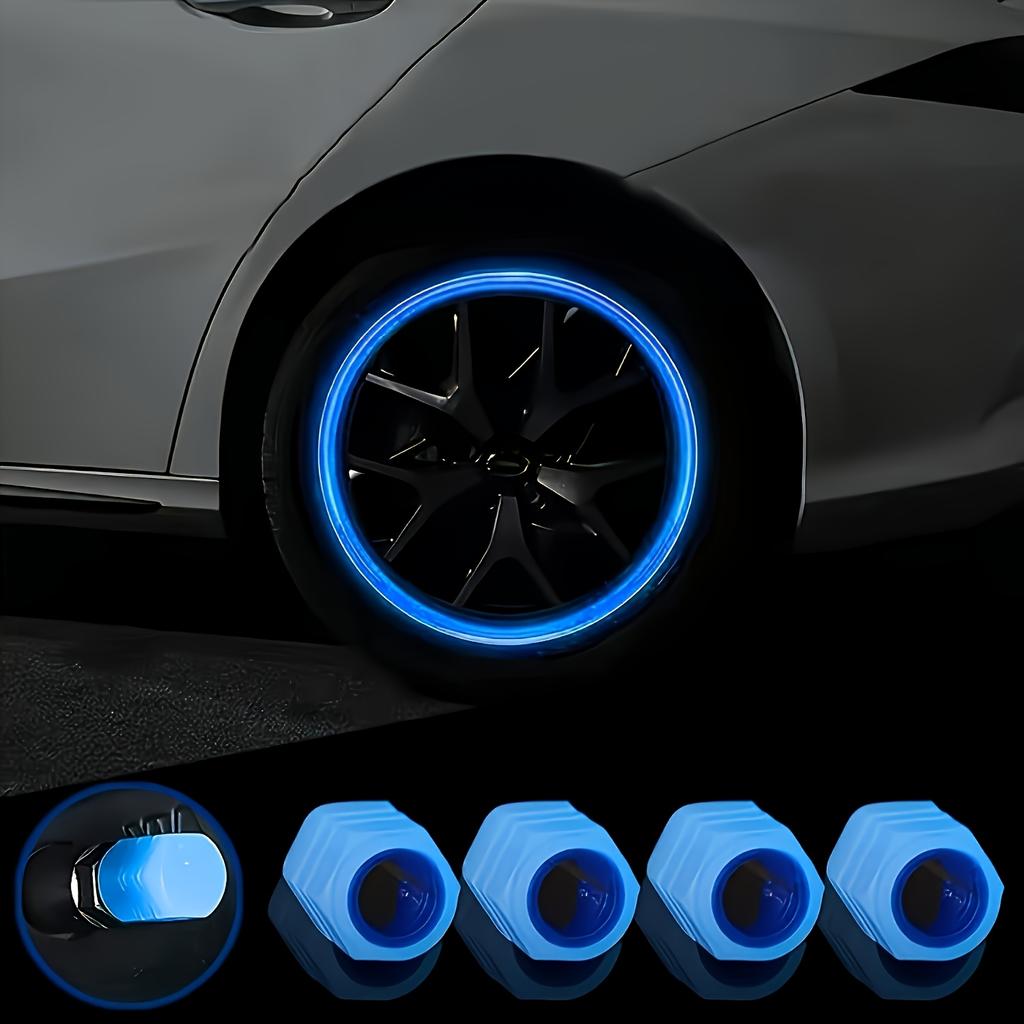 8Pcs Cool Long-Lasting Luminous Tire Valve Caps - Fluorescent Multi-Color Stem Covers for Cars, Suvs & Bikes | Universal Durable