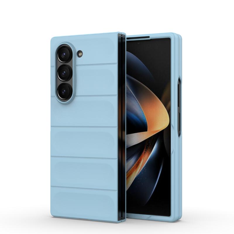 Чехол для Samsung Galaxy Z Fold6 Fold 6, задняя крышка, чехол для телефона, мягкий жидкий силикон, противоударный противоударный защитный чехол, чехлы
