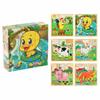 Educational Jigsaw 3D Cube Puzzle Dinosaur Montessori Wooden Puzzle Bricked Up STEM Learning Magnetic Puzzle Table Game