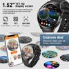 LIGE GT4 Original Smart Watch HD Full Touch Screen Multi-function Bluetooth Call Health Monitoring Sports Fitness Smart Bracelet Waterproof Men Watch