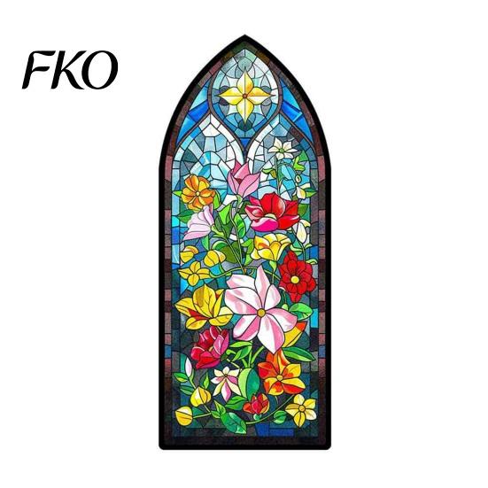 Wear-resistant Bookmark Stained Glass Flower Bookmark, Floral Acrylic Suncatcher Lightweight Plant Book Page Marker, Gifts for Bookish, Women