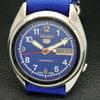 Б/У винтажные мужские часы SEIKO 5 AUTOMATIC 7009A из Японии с синим циферблатом a434607-2 R121-a434607
