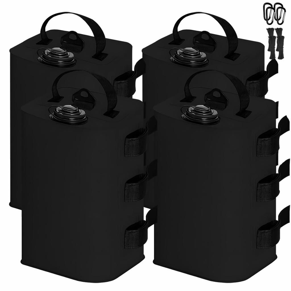 Weight Bag Tarp Tent Weight Tent Weight Weight Water Weight Water Injection Weight 10L Carabiner and Rope Included 4 Pieces Black Multi Weight Water