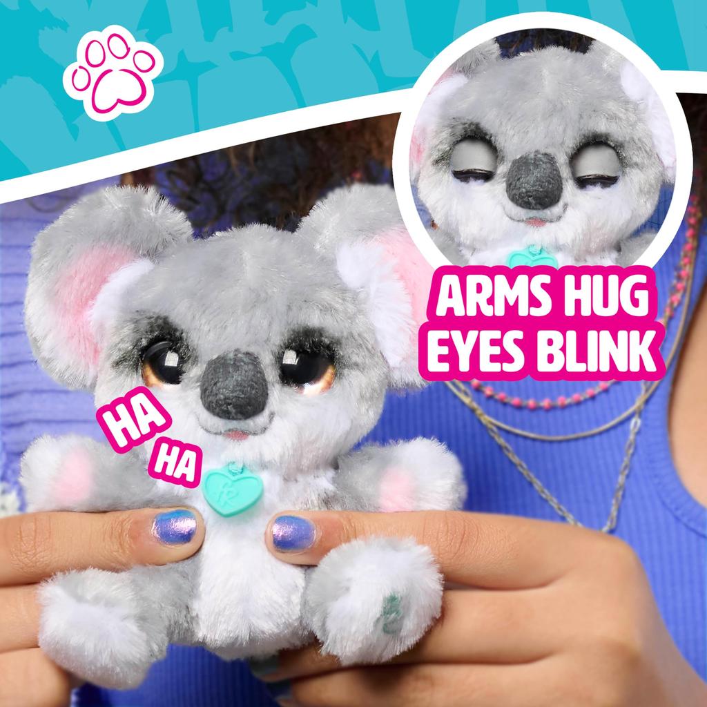 Hasbro FurReal Hugs Мини Коала, Электрическая Плюшевая Игрушка, Электронный Питомец, Интерактивный Питомец, Подходит для Детей от 12 Месяцев, G4326 (Подлинный продукт)