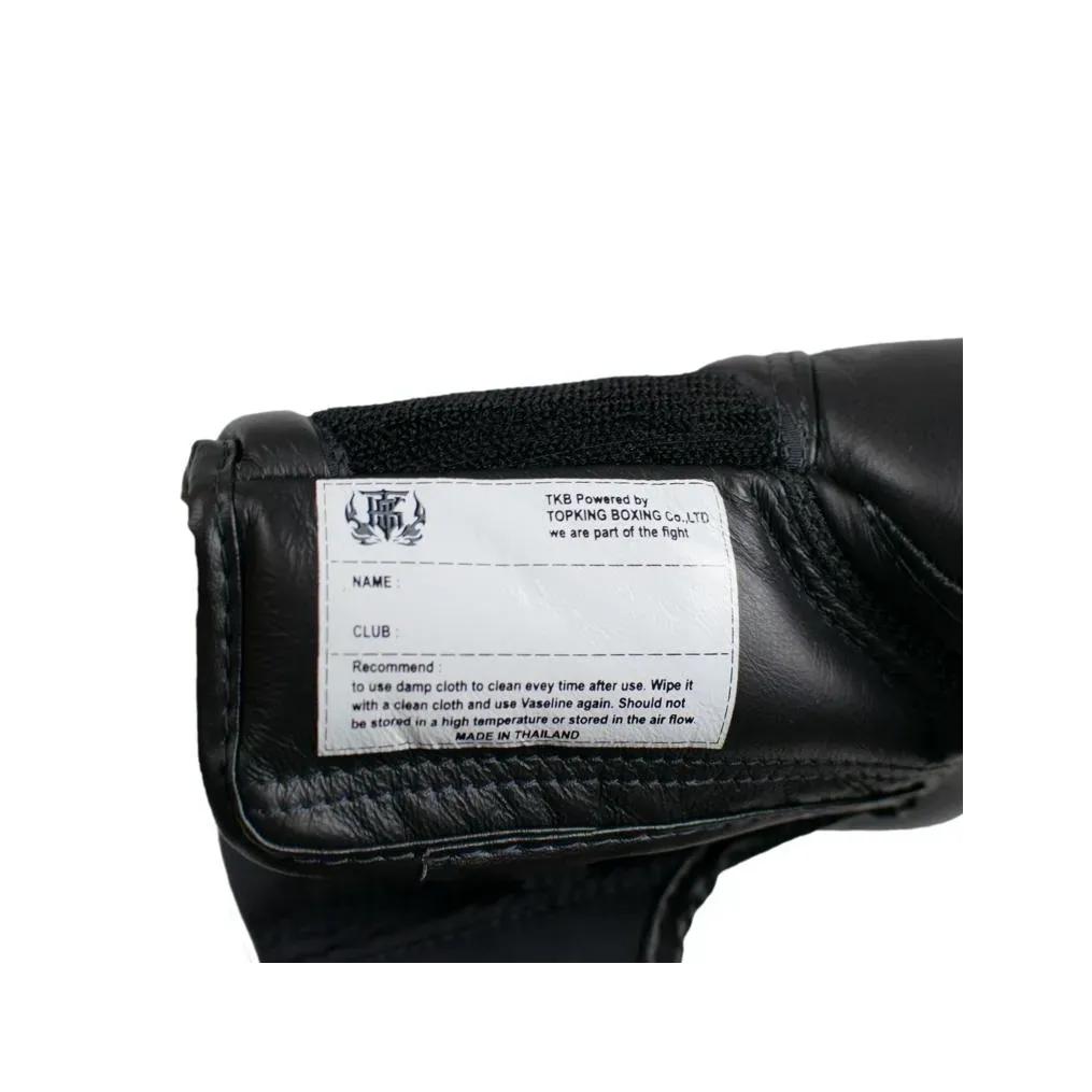 Top King Super Air Muay Thai Boxing Gloves Black 8OZ