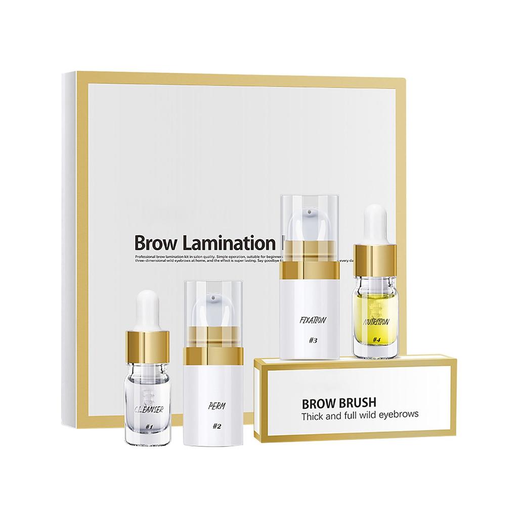 Eyebrow Perm Kit, Gold Box Wild Eyebrow, Quick-setting Eyebrow Perm 20ml