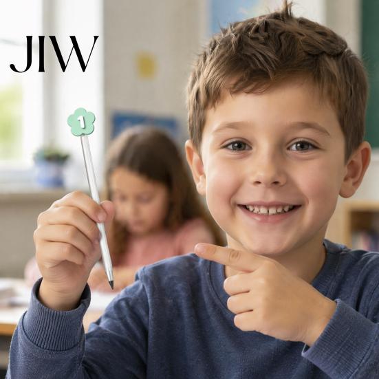 Back to School Essentials 30PCS Numbered Pencil Toppers, Reusable Prevent Confusion Labels, Classroom Management Tools Plastic Tracking Marker Clips,