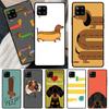 Cartoon Dachshund Sausage Dog Phone Case For Samsung Galaxy A54 A34 A14 A13 A53 A33 A73 A51 A71 A12 A22 A32 A52 A72 A52S