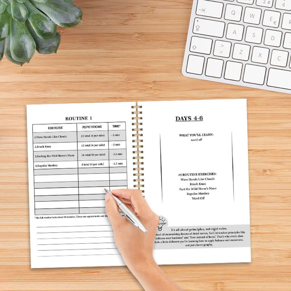 Illustrated Martial Arts Exercise Manual Progressive Planner Journal Daily Practice