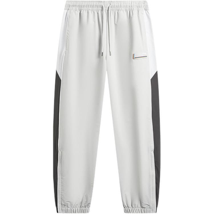 Li-Ning Серия Sport Life Color Block Мягкие Простые Универсальные Спортивные Длинные Брюки Мужские низ AYKW451-2