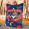 Florida Panthers Flannel Blanket Soft All-Season Throw, Design for Camping, Car Travel, Hiking Sofa, Bed, Office Perfect Gift for Parties