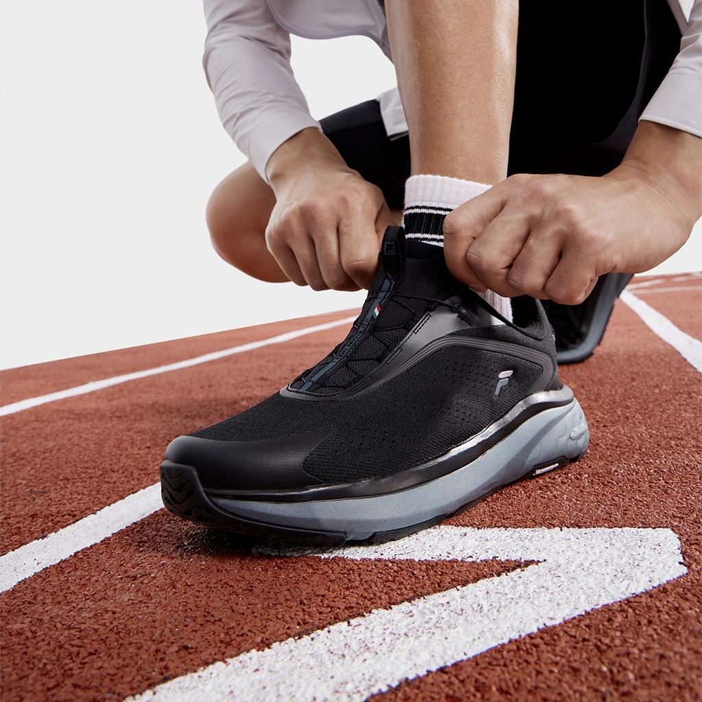 Fila Boa Nuvole 2 Слипоны Пылезащитные Низкие Кроссовки для Бега Мужские кроссовки Черный A12M431111FBK
