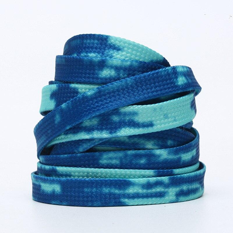 1Pair Shoelaces for Sneakers Women Men Casual Colorful Fashion Canvas Tie Dyed Shoes Lace Shoelaces for Shoes