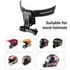 Universal Adjustable Action Helmet Mount] Motorcycle Helmet Chin Mount for Action Camera - Full-Face Helmet Camera Bracket