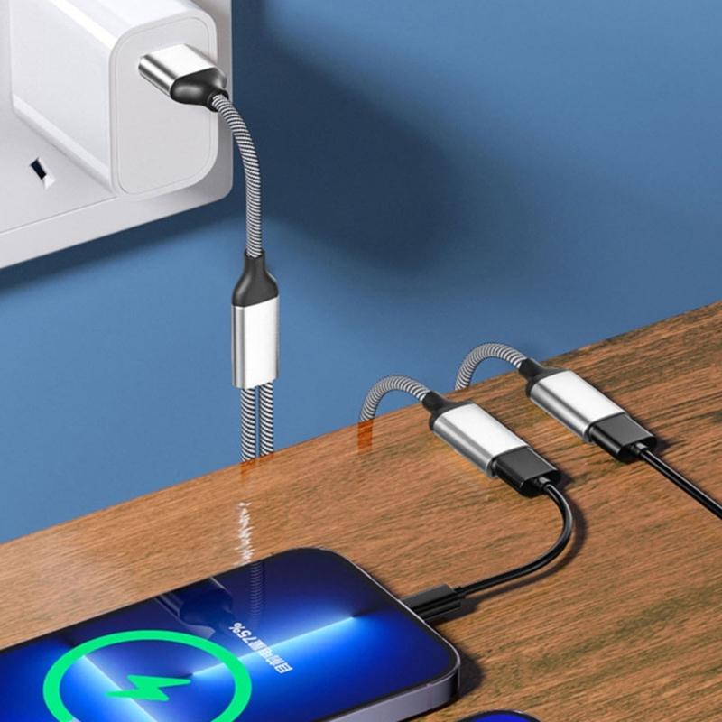 Разветвитель USB C (папа) на 2/3 USB C (мама) Кабели-конвертеры Несколько хабов Порт USB C Хаб Зарядное устройство Адаптер для разделения питания 11,81 дюйма
