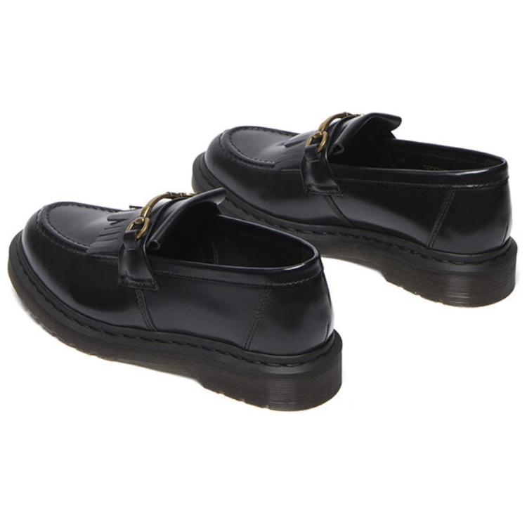 Dr. Martens Черные кроссовки-лоферы унисекс Adrian Snaffle Tassel 32102001