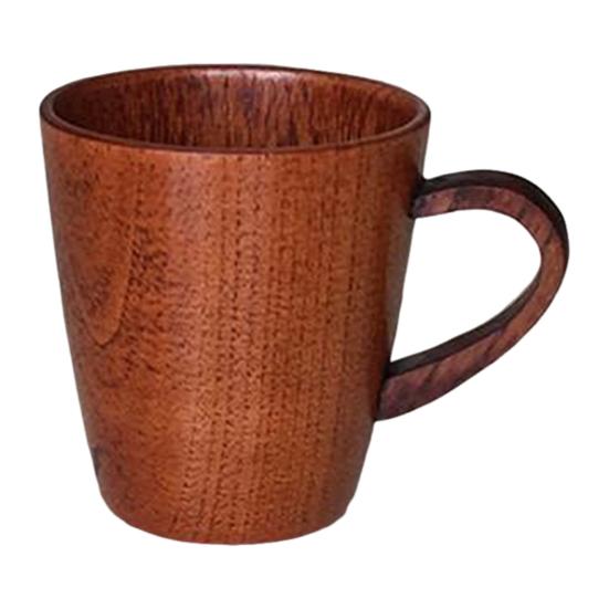 Wooden Water Cup Teacups Coffee Mug Vintage Drinking Cup for Tea Wine