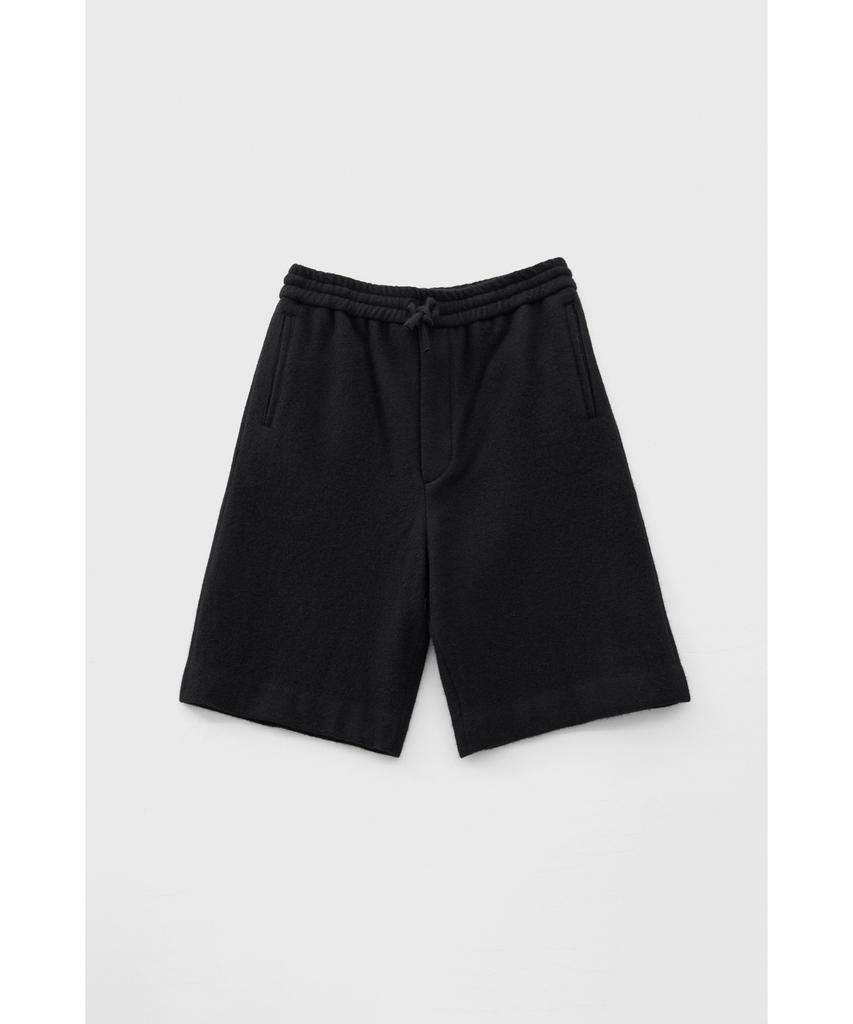 YOUTH Boiled Wool Half Pants - Black