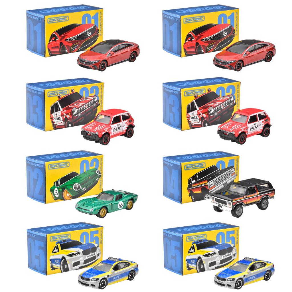 Matchbox Collector's Assortment Vehicle Toys Mini Cars, Box of 8, Sold In Box, Ages 3 and Up, Multi 987A-GBJ48