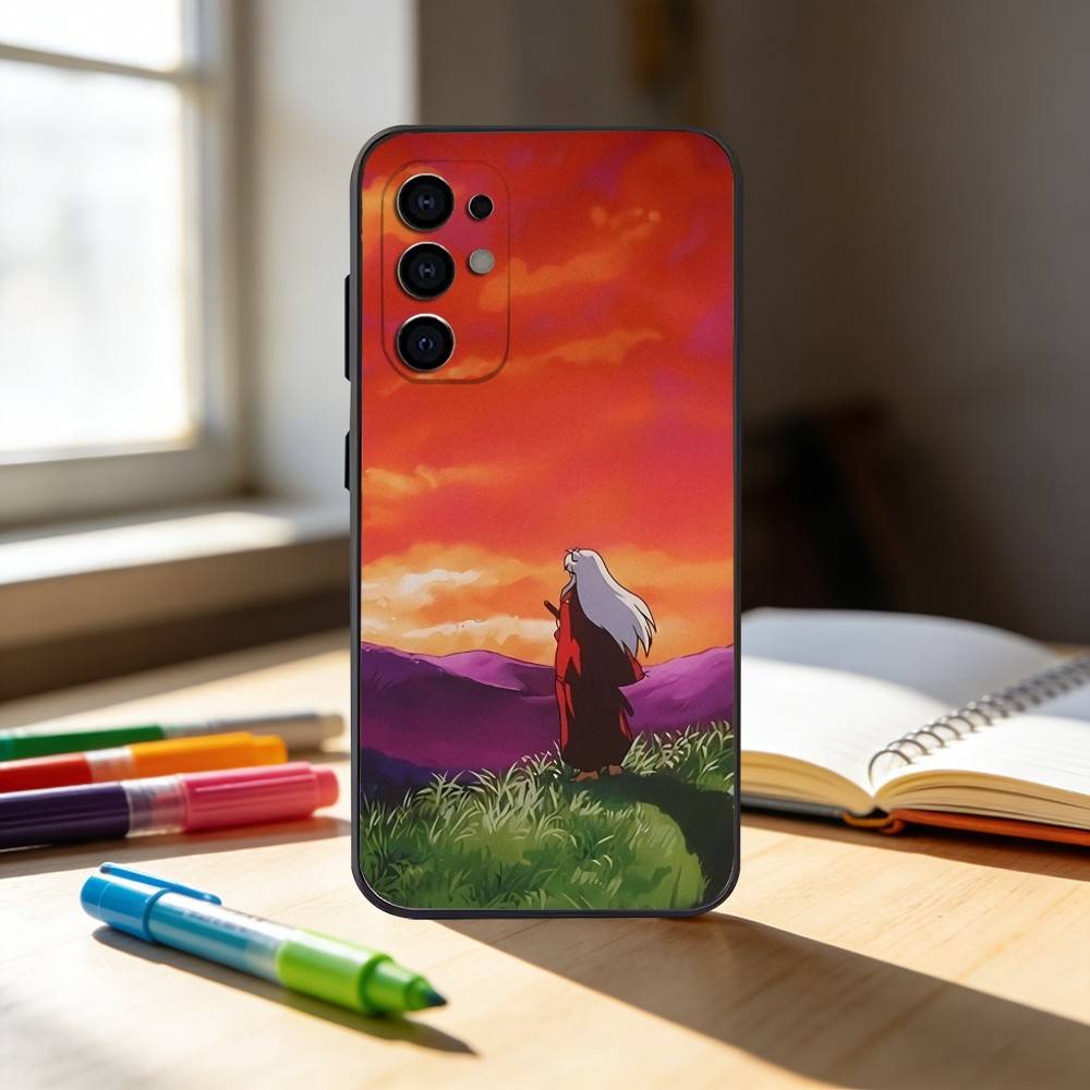 A-Аниме I-ИНУЯША C-Милый Чехол Для Телефона Для Samsung S25,S24,S21,S22,S23,S30,Ultra,S20,Plus,Fe,Note,10,9,5G Черный Чехол