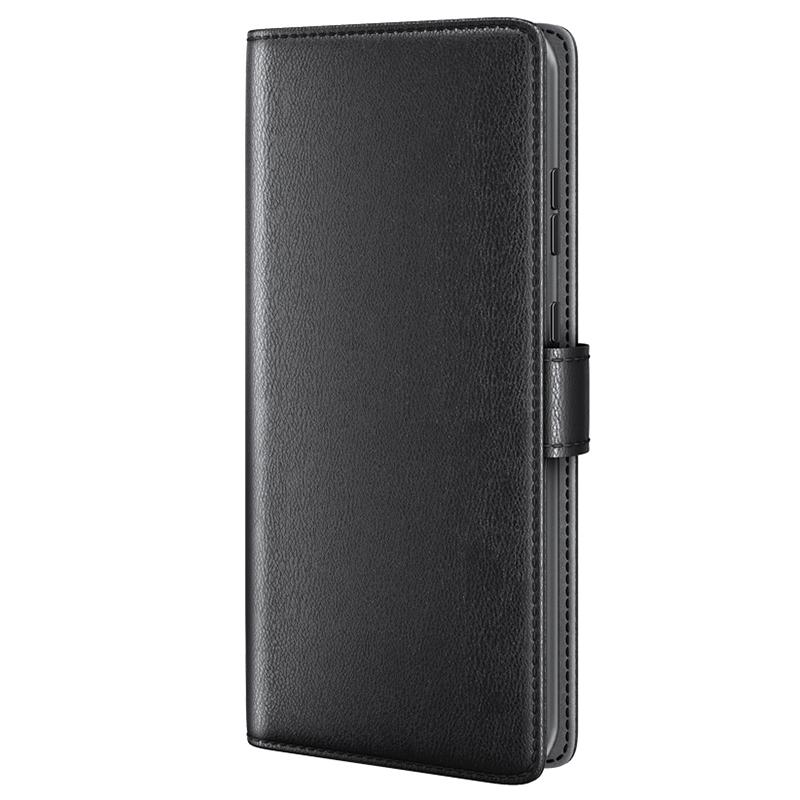 For Samsung Galaxy S24+ Case Genuine Split Leather Phone Cover with Wallet Stand