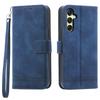 DIERFENG DF-03 For Samsung Galaxy A16 5G/A16 4G Leather Case Lines Imprint Wallet Phone Cover